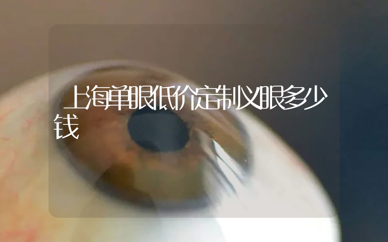 上海单眼低价定制义眼多少钱
