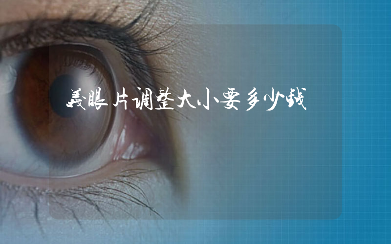义眼片调整大小要多少钱
