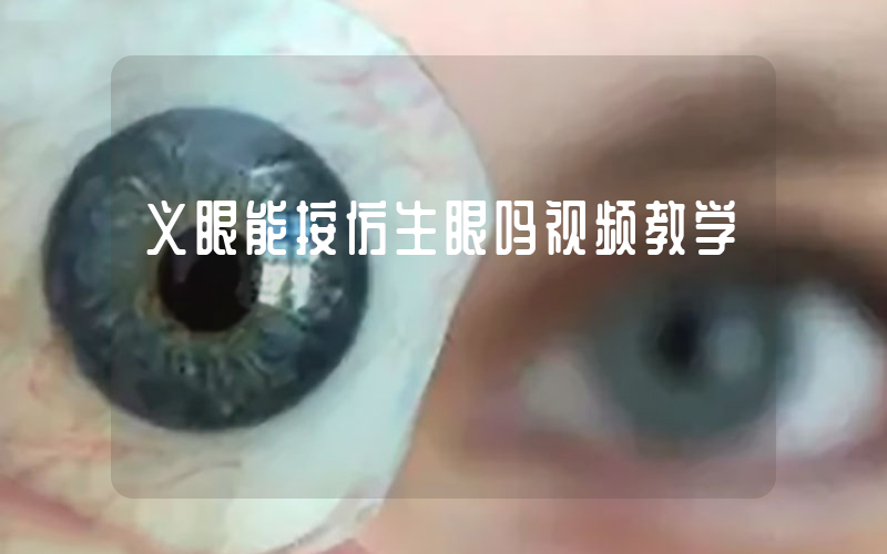 义眼能按仿生眼吗视频教学