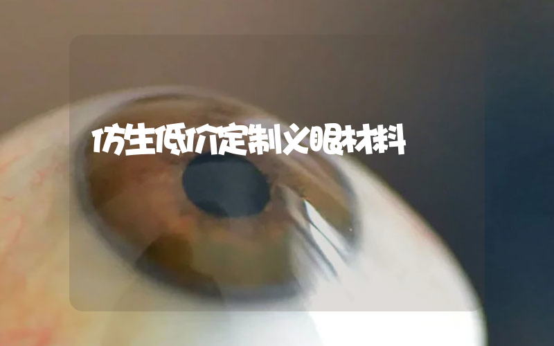 仿生低价定制义眼材料