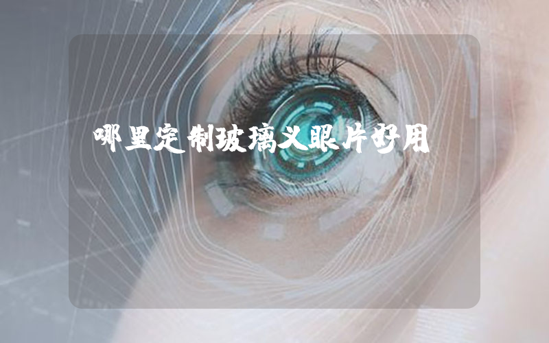 哪里定制玻璃义眼片好用