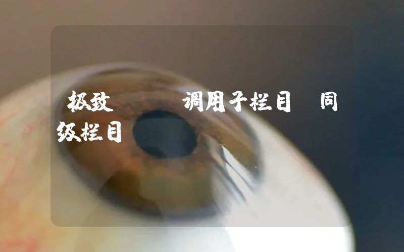 极致cms调用子栏目/同级栏目